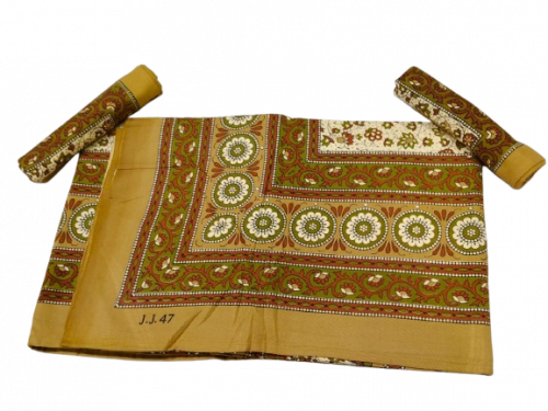 BEDSHEET JAIPUR PRINTED 90X108 2 PILLOW COVER